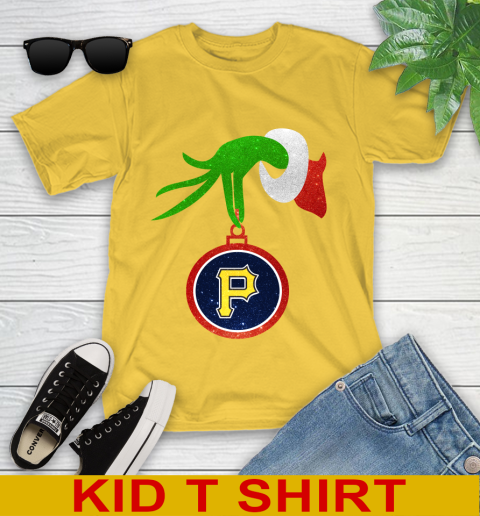 Pittsburgh Pirates Grinch Merry Christmas MLB Baseball Youth T-Shirt 8