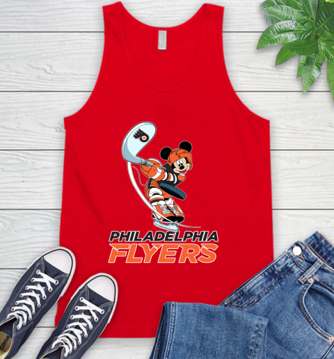 NHL Hockey Philadelphia Flyers Cheerful Mickey Mouse Shirt Tank Top 6