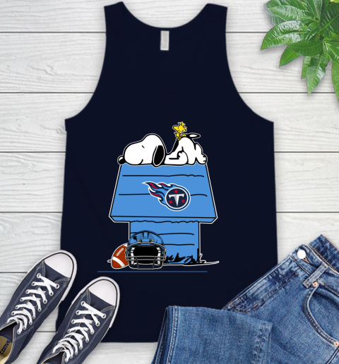 Tennessee Titans NFL Football Snoopy Woodstock The Peanuts Movie Tank Top 3