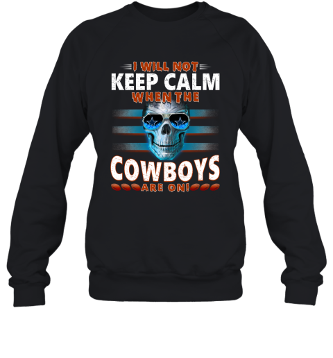 Dallas Cowboys T-Shirt Mens Large Black Team Apparel Cowboys To The Bone  Skulls