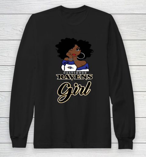 Baltimore Ravens Girl NFL Long Sleeve T-Shirt