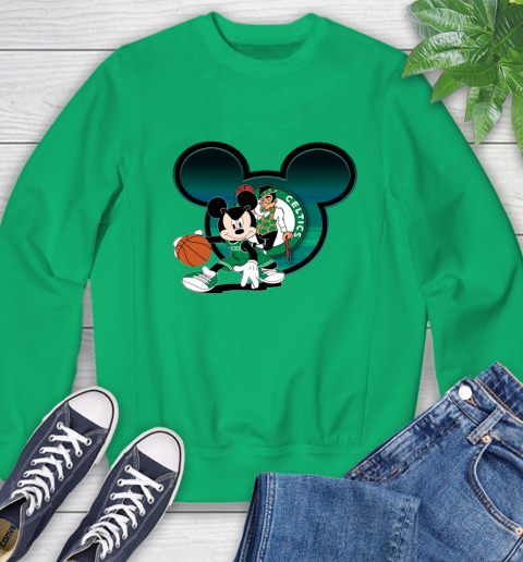 NBA Boston Celtics Mickey Mouse Disney Basketball Sweatshirt 6