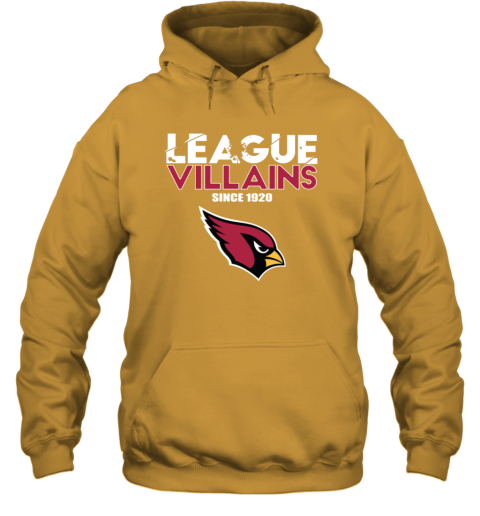 League Villains Since 1920 Arizona Cardinals Hoodie j6yl league villains since 1920 arizona cardinals hoodie 23 front gold