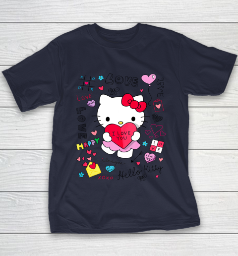 Hello Kitty Love Notes Valentine Tee Youth T-Shirt 2