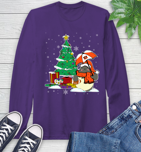 Cincinnati Bengals NFL Football Cute Tonari No Totoro Christmas Sports Long Sleeve T-Shirt 5