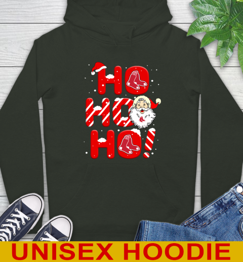 Boston Red Sox MLB Baseball Ho Ho Ho Santa Claus Merry Christmas Shirt Hoodie 12