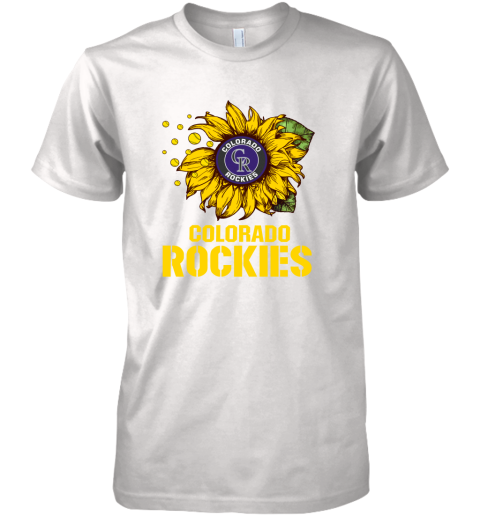 Colorado Rockiers Sunflower MLB Baseball Premium Men's T-Shirt