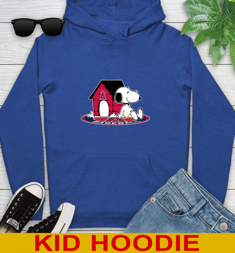 MLB Baseball Los Angeles Angels Snoopy The Peanuts Movie Shirt Youth Hoodie 10