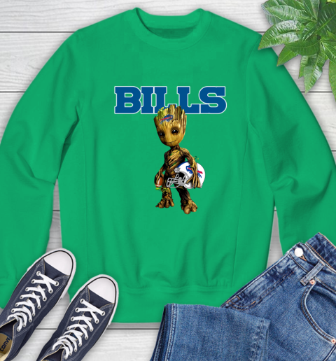 Buffalo Bills NFL Football Groot Marvel Guardians Of The Galaxy Sweatshirt 6