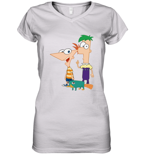 Phineas And Ferb Women's V-Neck T-Shirt