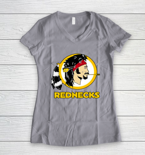 Washington Caucasians Rednecks football team Women's V-Neck T-Shirt 4