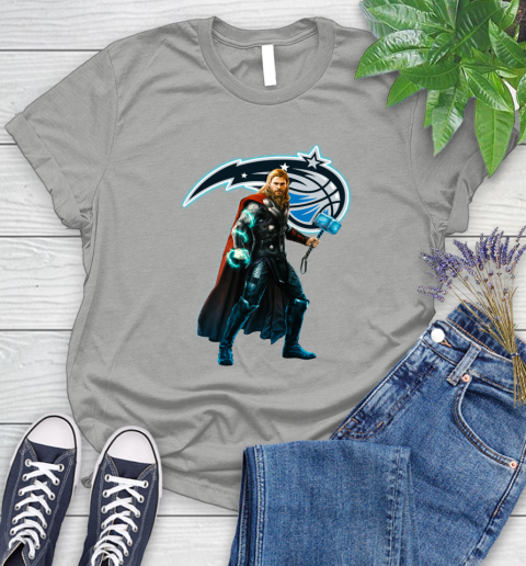 NBA Thor Avengers Endgame Basketball Orlando Magic Women's T-Shirt 10