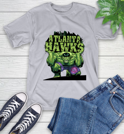 Atlanta Hawks NBA Basketball Incredible Hulk Marvel Avengers Sports T-Shirt 6