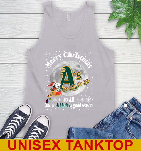 Oakland Athletics Merry Christmas To All And To Athletics A Good Season MLB Baseball Sports Tank Top 3