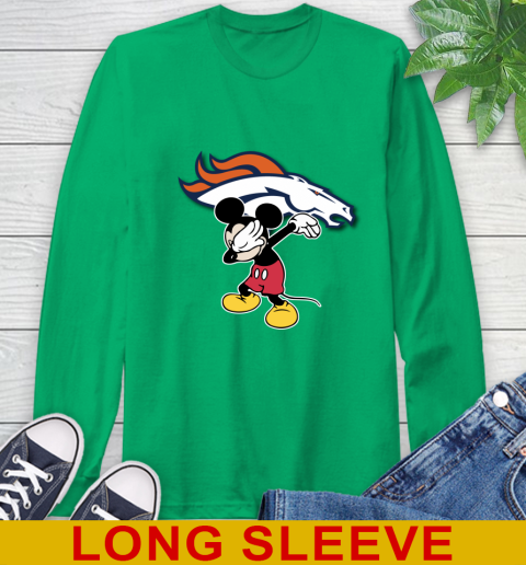 Denver Broncos NFL Football Dabbing Mickey Disney Sports Long Sleeve T-Shirt 7