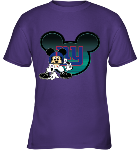 NFL New York Giants Mickey Mouse Disney Football T Shirt QTG3EtDBNkw youth t shirt 26 95 151514 front purple