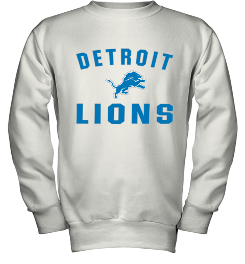 Detroit Lions NFL Line by Fanatics Branded Blue Vintage Victory Youth Sweatshirt