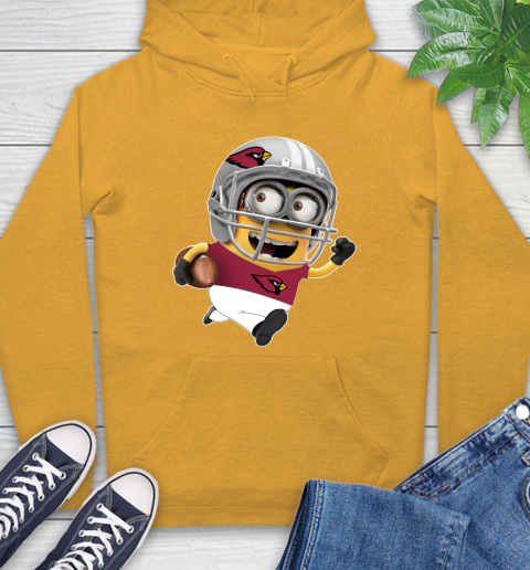 NFL Arizona Cardinals Minions Disney Football Sports Hoodie 3