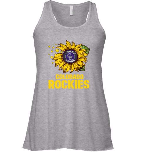 Colorado Rockiers Sunflower MLB Baseball Racerback Tank