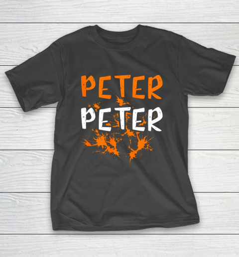 Mens Couples Costume Peter Peter Pumpkin Eater Splash Halloween T-Shirt