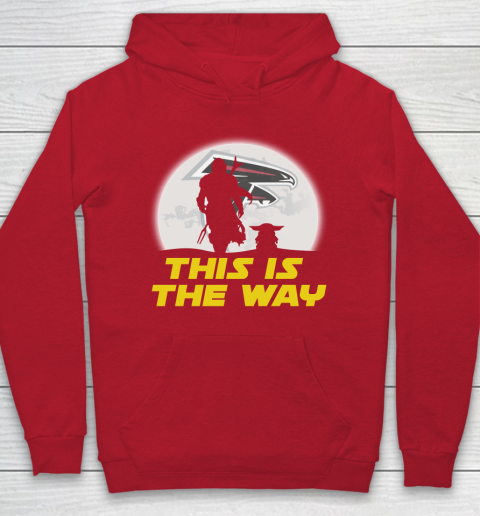 Atlanta Falcons NFL Football Star Wars Yoda And Mandalorian This Is The Way Hoodie 7