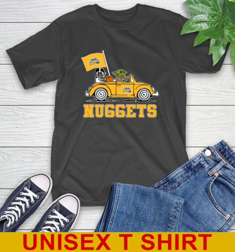 NBA Basketball Denver Nuggets Darth Vader Baby Yoda Driving Star Wars Shirt T-Shirt 2