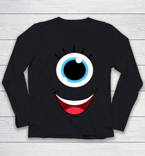 Funny Scary Monster Eyeball Face Halloween Costume Youth Long Sleeve