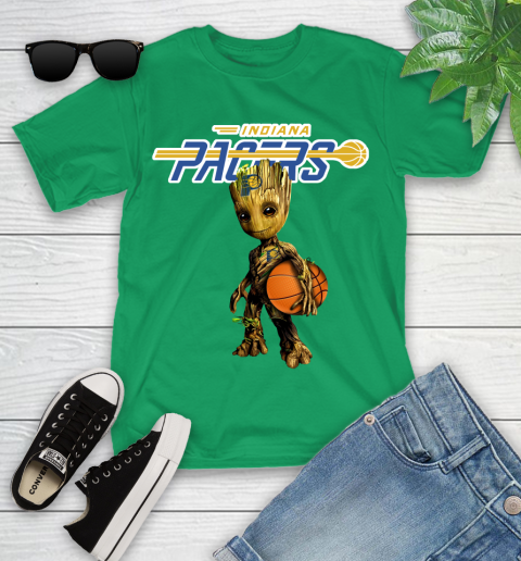 Indiana Pacers NBA Basketball Groot Marvel Guardians Of The Galaxy Youth T-Shirt 6