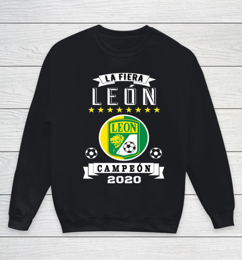 Club Leon Campeon 2020 Futbol Mexicano La Fiera Youth Sweatshirt