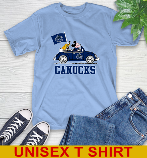 NHL Hockey Vancouver Canucks Pluto Mickey Driving Disney Shirt T-Shirt 11