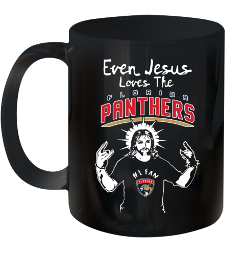 Florida Panthers NHL Hockey Even Jesus Loves The Panthers Shirt Ceramic Mug 11oz