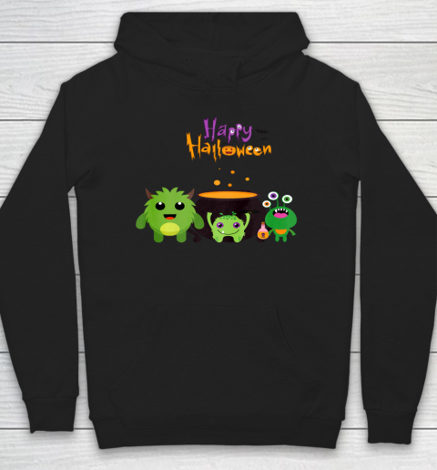 Happy Halloween Matching Family Cute Monster Hoodie