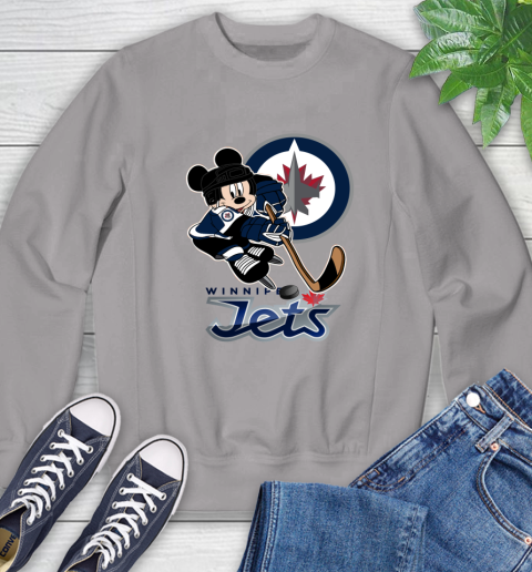NHL Winnipeg Jets Mickey Mouse Disney Hockey T Shirt Sweatshirt 5