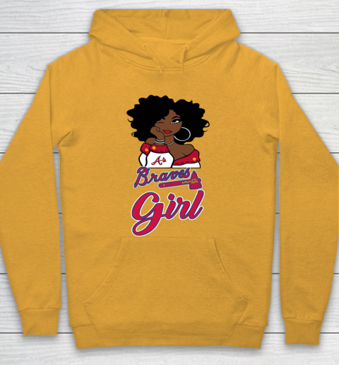 Atlanta Braves Girl MLB Hoodie 3