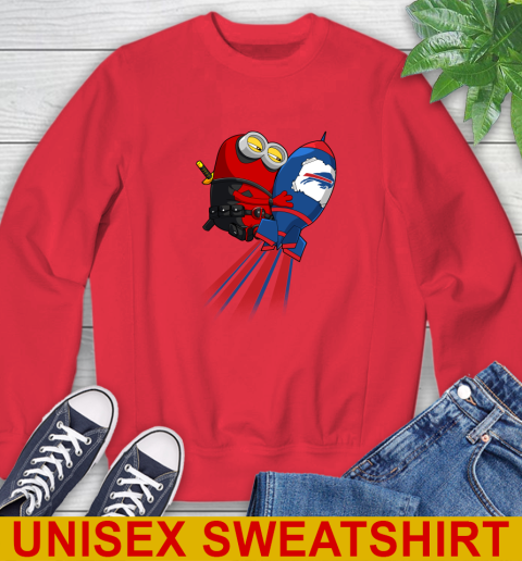 NFL Football Buffalo Bills Deadpool Minion Marvel Shirt Sweatshirt 12