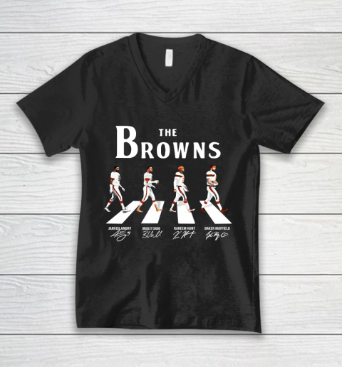 The Browns Mashup The Beatles V-Neck T-Shirt