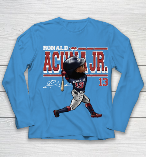 Ronald Acuna Jr Cartoon Youth Long Sleeve 5