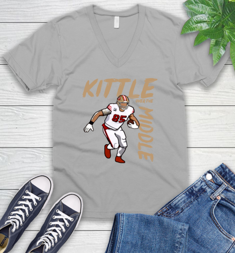 George Kittle Kittle Over the Middle San Francisco Shirt 52
