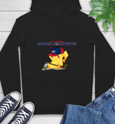 NHL Pikachu Hockey Sports Columbus Blue Jackets Hoodie 2