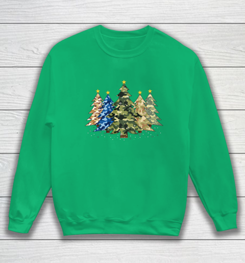 Camo Print Christmas Trees with Camouflage Print Xmas Sweatshirt 5