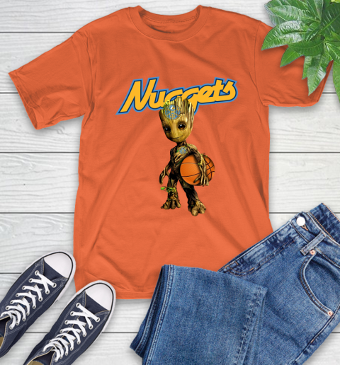 Denver Nuggets NBA Basketball Groot Marvel Guardians Of The Galaxy T-Shirt 5