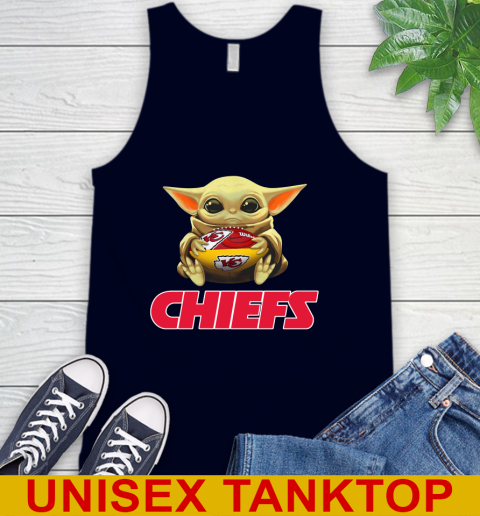 NFL Football Kansas City Chiefs Baby Yoda Star Wars Shirt Tank Top 3