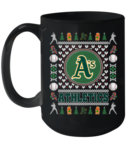 Oakland Athletics Merry Christmas MLB Baseball Loyal Fan Ceramic Mug 15oz