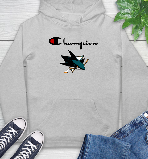NHL Hockey San Jose Sharks Champion Shirt Hoodie 4