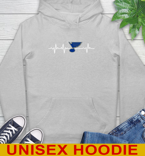 St.Louis Blues NHL Hockey Heart Beat Shirt Hoodie - Image 7