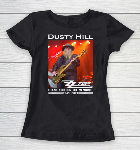 Dusty Hill Thank You For Memories Women's T-Shirt
