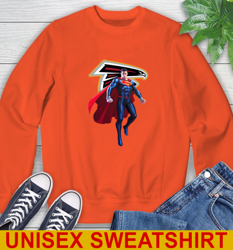 NFL Superman DC Sports Football Atlanta Falcons Sweatshirt 4