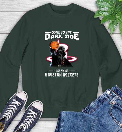 NBA Come To The Dark Side We Have Houston Rockets Star Wars Darth Vader Basketball Sweatshirt 12