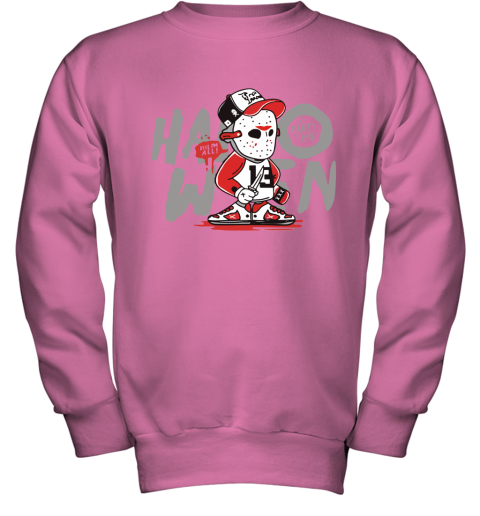 cls7 jason voorhees kill im all party time halloween shirt youth sweatshirt 47 front safety pink