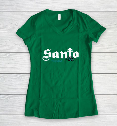 Santo Tequila Guy Fieri Women's V-Neck T-Shirt 3